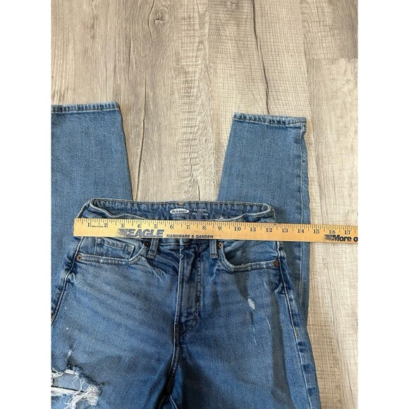 Old Navy OG Straight Jeans High Rise Womens Size 2  Distressed Teen School - Picture 2 of 5